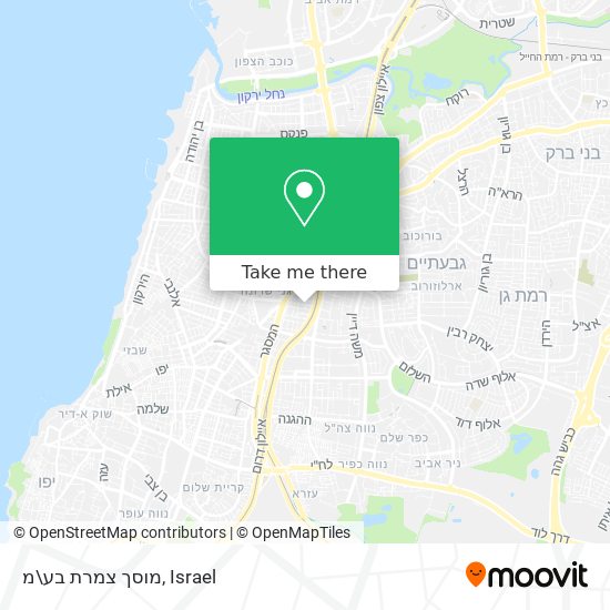 מוסך צמרת בע\מ map