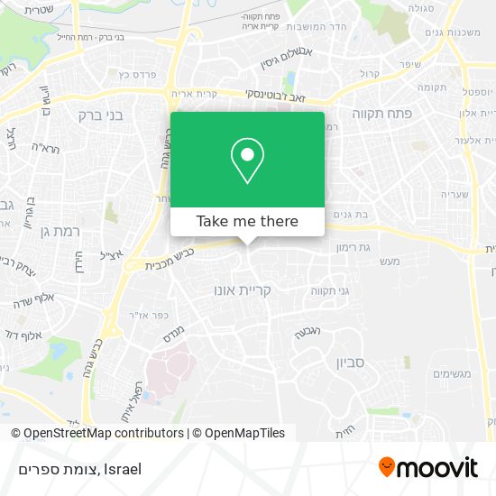 צומת ספרים map