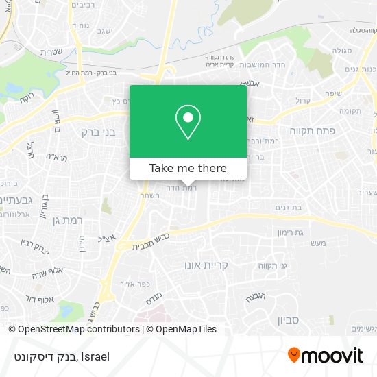 בנק דיסקונט map