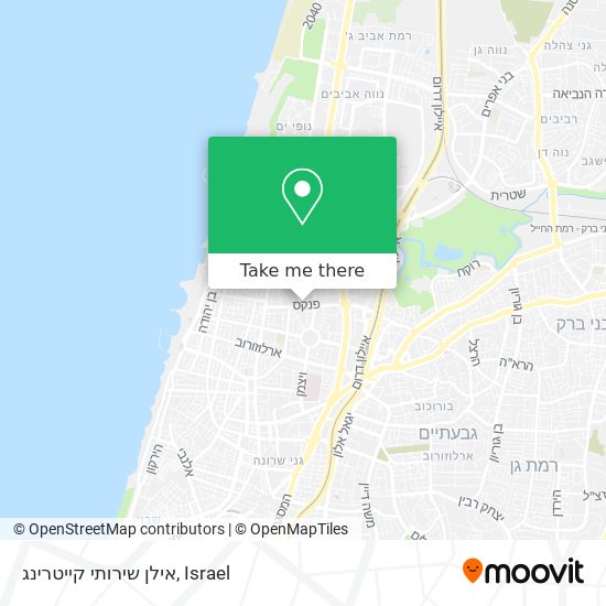 אילן שירותי קייטרינג map