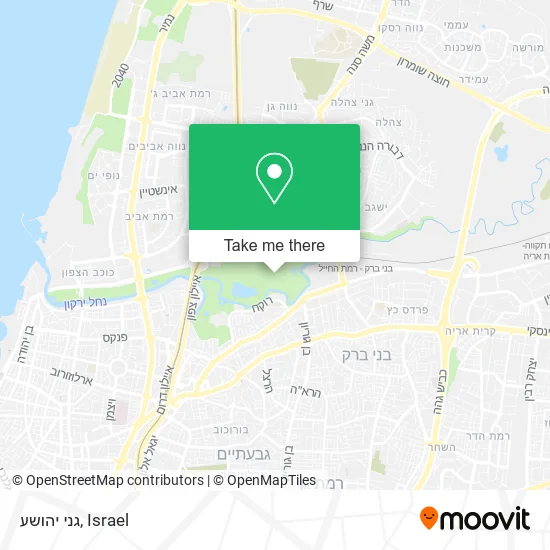 Карта גני יהושע