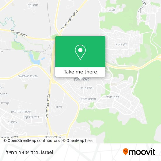 בנק אוצר החייל map