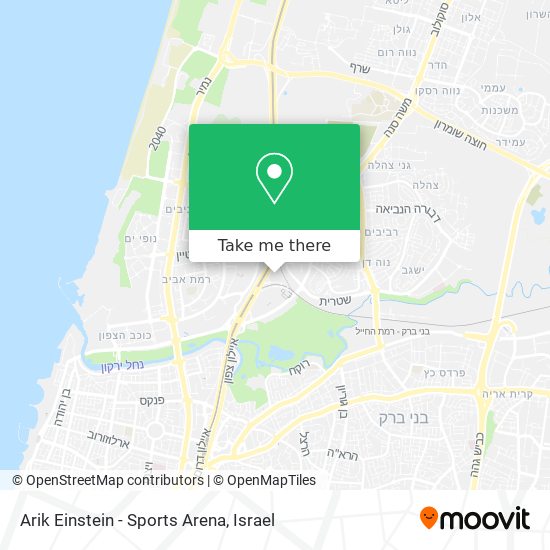 Карта Arik Einstein - Sports Arena