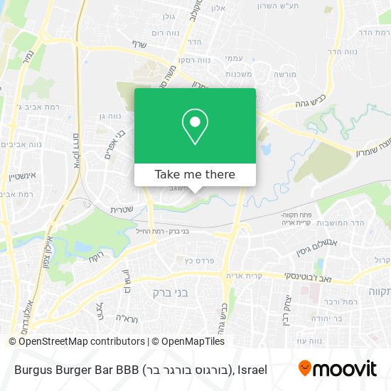 Burgus Burger Bar BBB (בורגוס בורגר בר) map