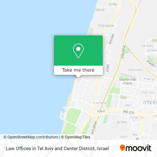 Law Offices in Tel Aviv and Center District map