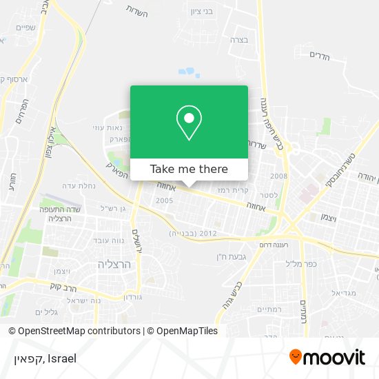 קפאין map