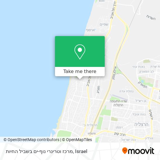 מרכז וטרינרי נוף-ים בשביל החיות map