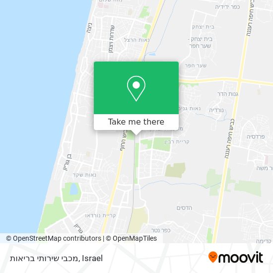 מכבי שירותי בריאות map