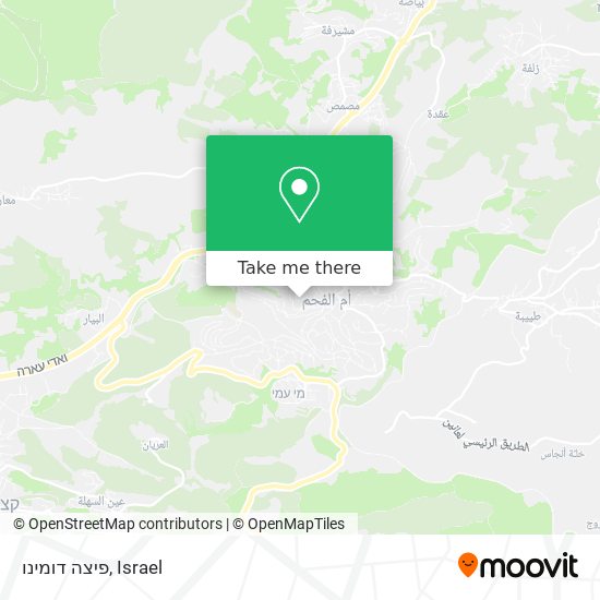 פיצה דומינו map