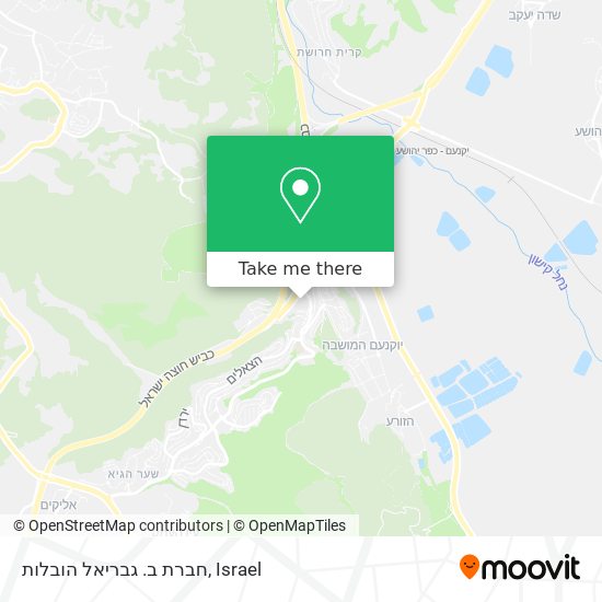 Карта חברת ב. גבריאל הובלות