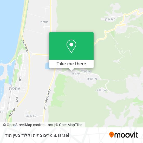 צימרים בתיה וקלוד בעין הוד map