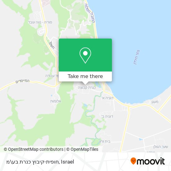 חופית-קיבוץ כנרת בע\מ map