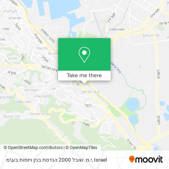 י.מ. שובל 2000 הנדסת בנין ויזמות בע\מ map