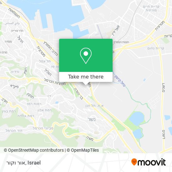 אור וקור map