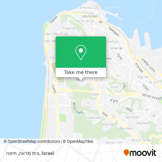 Карта בית מרווה, חיפה
