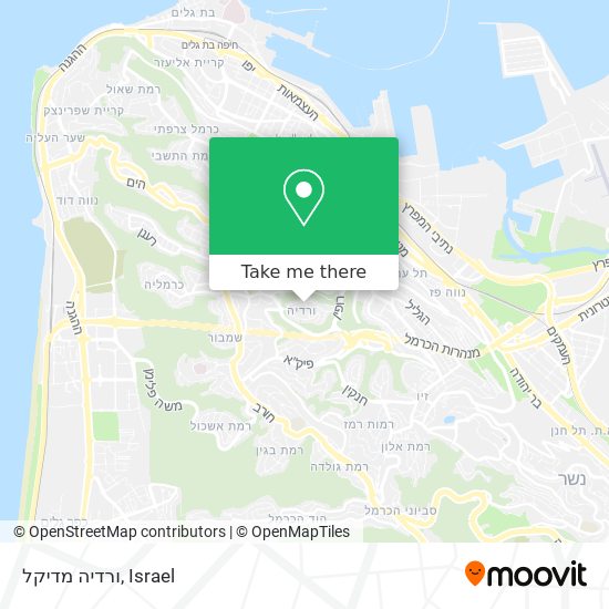 ורדיה מדיקל map