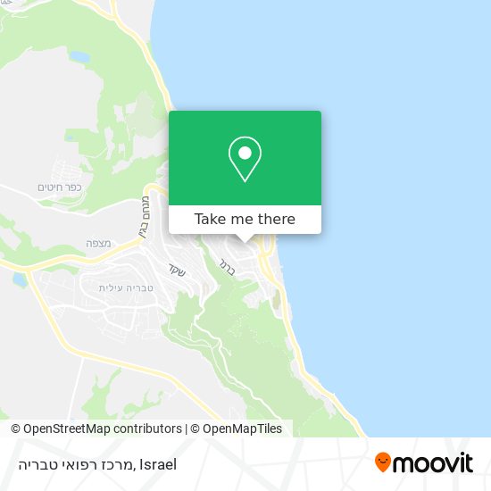 מרכז רפואי טבריה map