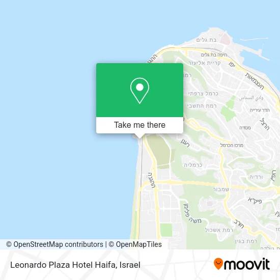 Карта Leonardo Plaza Hotel Haifa