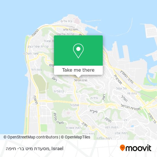 Карта מסעדת מיט בר- חיפה