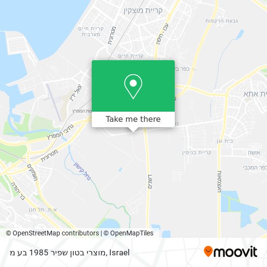 מוצרי בטון שפיר 1985 בע מ map