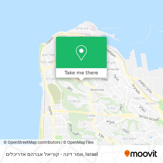 אמר דינה - קוריאל אברהם אדריכלים map