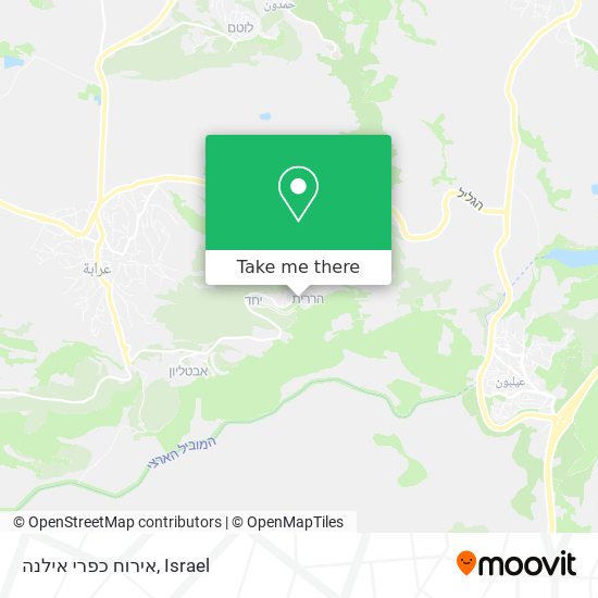 אירוח כפרי אילנה map