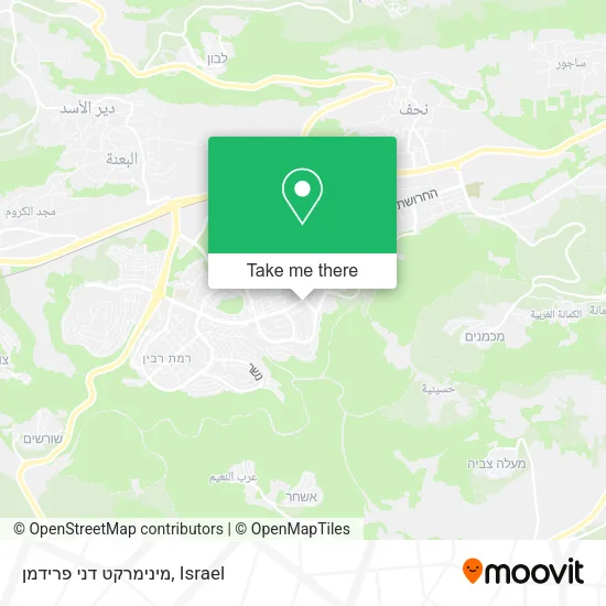 Карта מינימרקט דני פרידמן