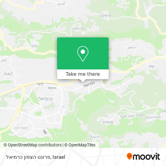 פרונט הצפון כרמיאל map