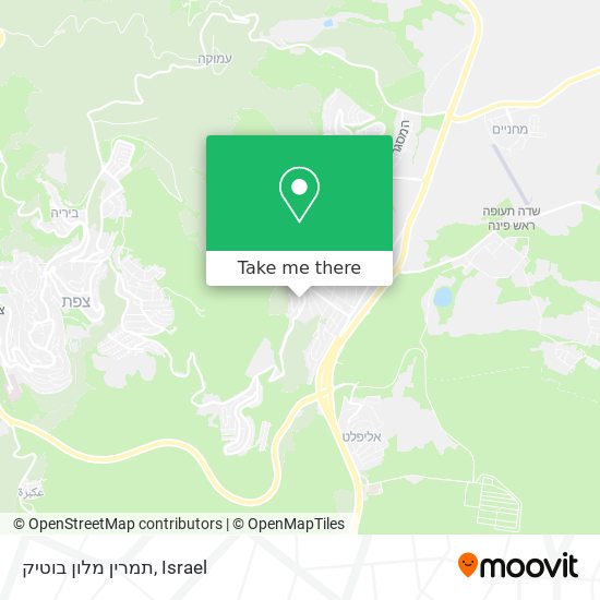 תמרין מלון בוטיק map