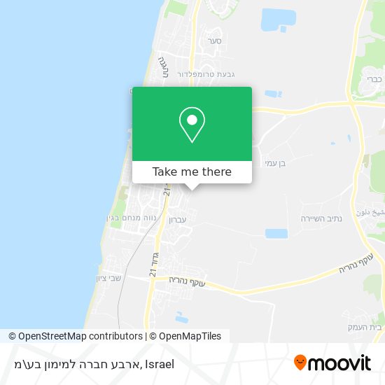 ארבע חברה למימון בע\מ map