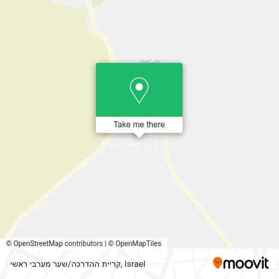 Карта קריית ההדרכה/שער מערבי ראשי