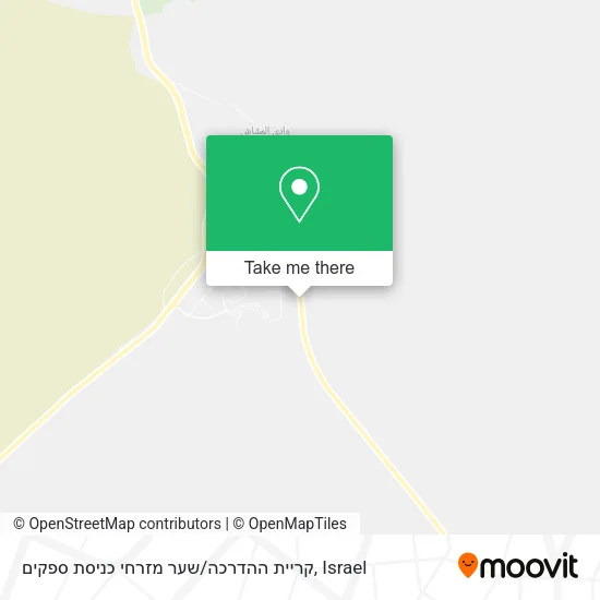 Карта קריית ההדרכה / שער מזרחי כניסת ספקים