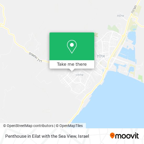 Penthouse in Eilat with the Sea View map