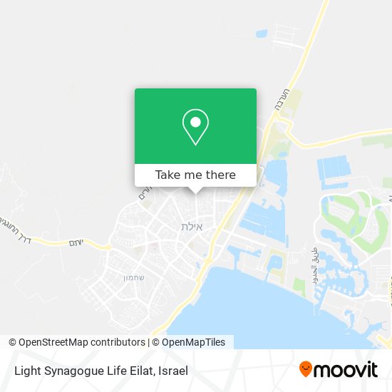 Light Synagogue Life Eilat map