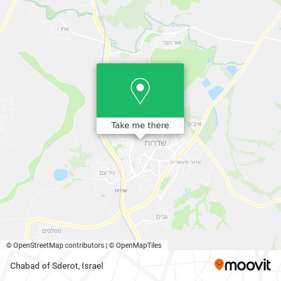 Chabad of Sderot map