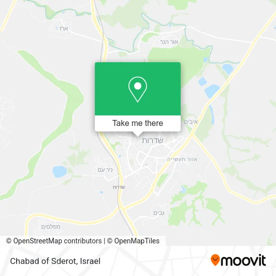 Карта Chabad of Sderot