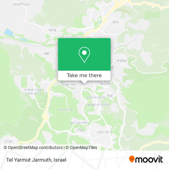 Карта Tel Yarmut Jarmuth