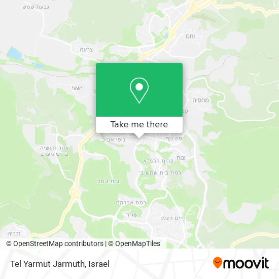 Карта Tel Yarmut Jarmuth