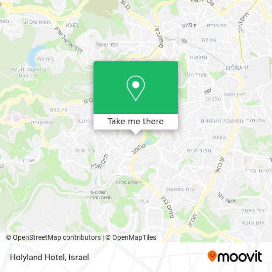 Holyland Hotel map