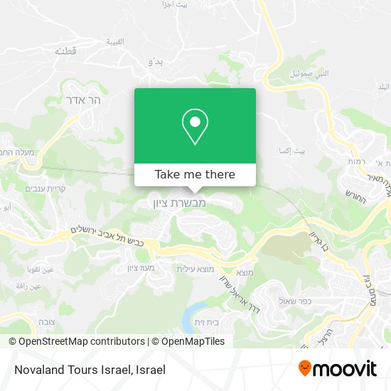 Карта Novaland Tours Israel