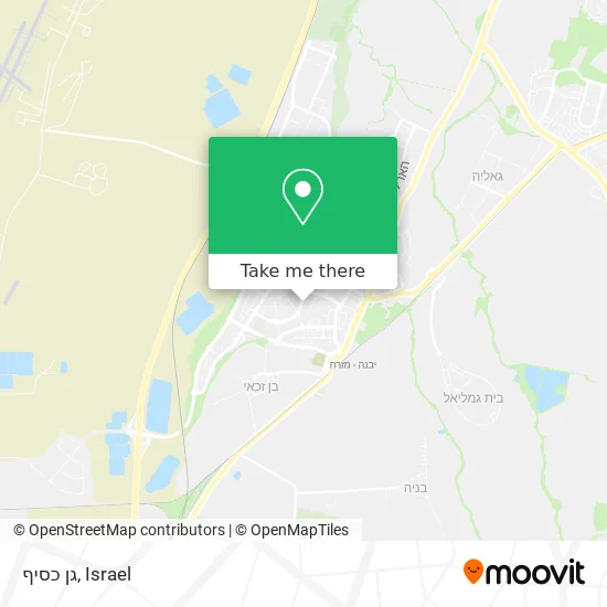 Карта גן כסיף