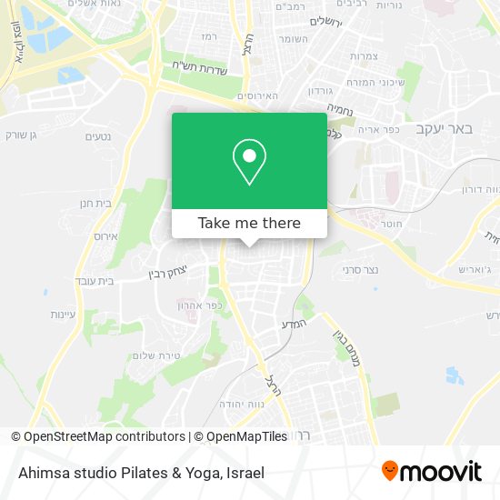 Ahimsa studio Pilates & Yoga map