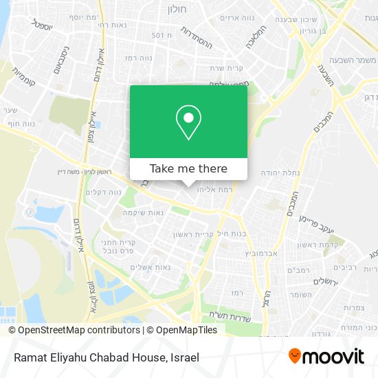 Ramat Eliyahu Chabad House map