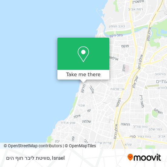 סוויטת ליבר חוף הים map