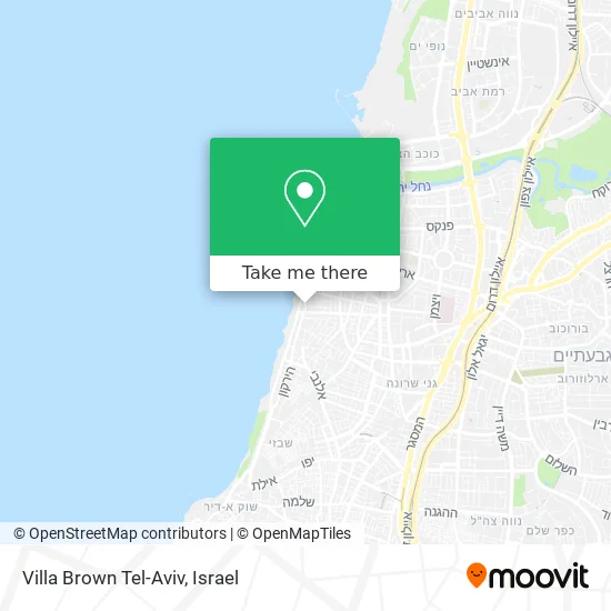 Карта Villa Brown Tel-Aviv