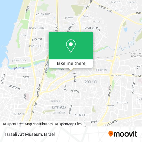 Israeli Art Museum map