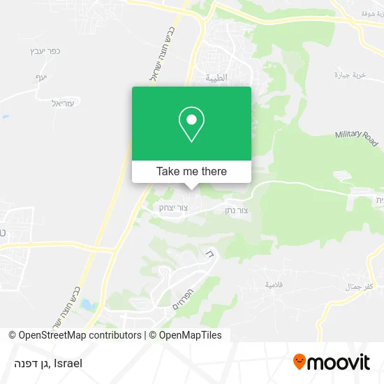 Карта גן דפנה