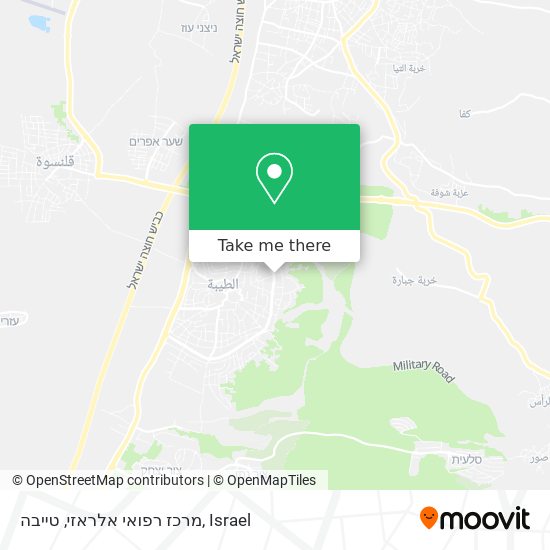 מרכז רפואי אלראזי, טייבה map