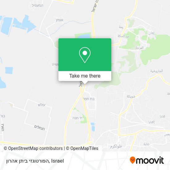 הפורטוגזי ביתן אהרון map