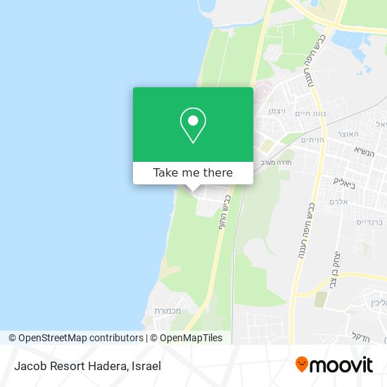 Jacob Resort Hadera map